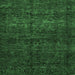 Square Abstract Emerald Green Modern Rug, abs447emgrn