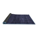 Sideview of Abstract Blue Modern Rug, abs447blu