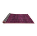 Sideview of Abstract Pink Modern Rug, abs447pnk