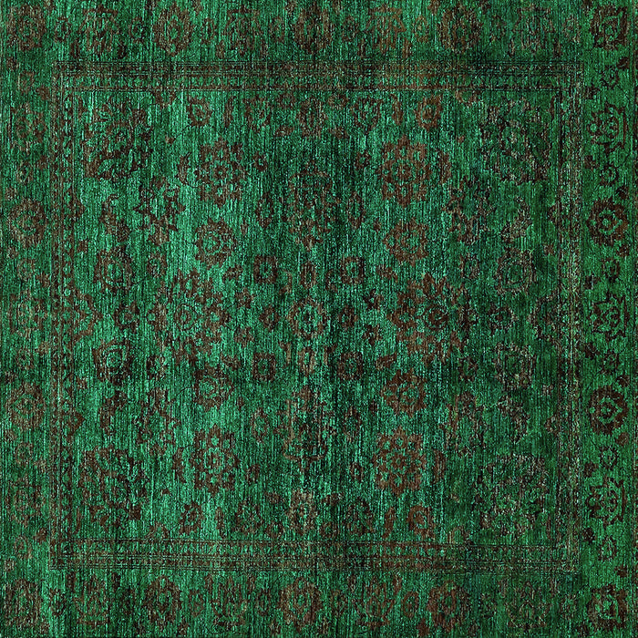Square Abstract Turquoise Modern Rug, abs447turq