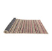 Sideview of Abstract Dark Almond Brown Modern Rug, abs4480