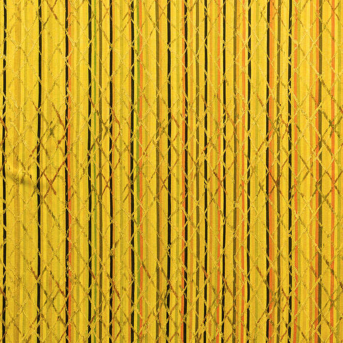 Square Machine Washable Abstract Yellow Modern Rug, wshabs4480yw