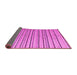 Sideview of Abstract Pink Modern Rug, abs4480pnk