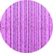 Round Abstract Purple Modern Rug, abs4480pur