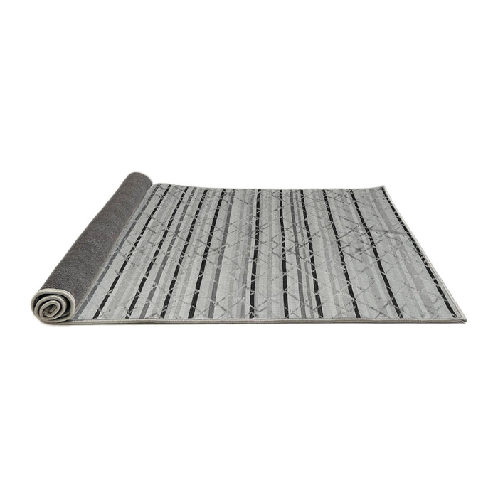 Sideview of Abstract Gray Modern Rug, abs4480gry