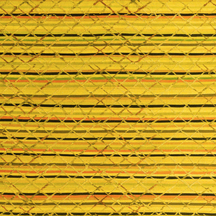 Machine Washable Abstract Yellow Modern Rug, wshabs4480yw