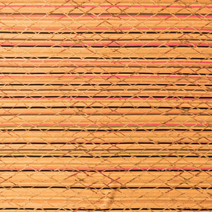 Square Machine Washable Abstract Orange Modern Area Rugs, wshabs4480org