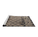 Sideview of Machine Washable Abstract Coffee Brown Rug, wshabs4481