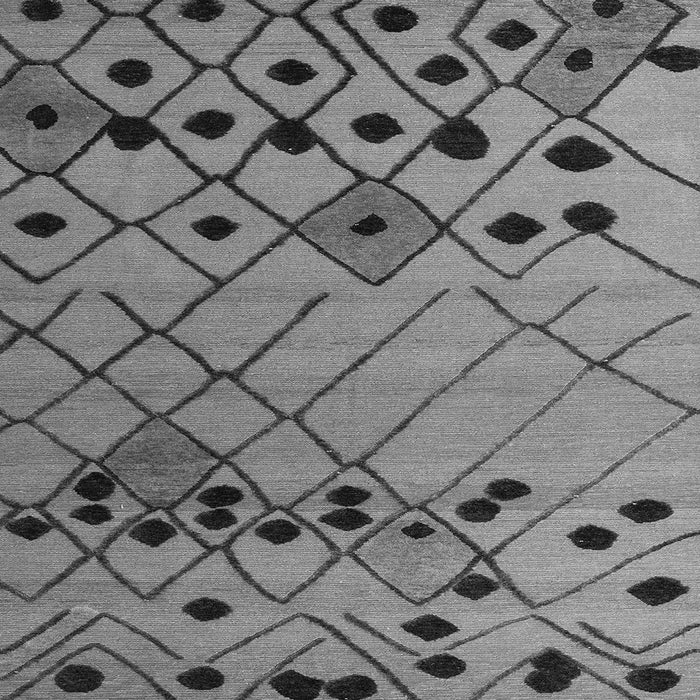 Square Solid Gray Modern Rug, abs4481gry