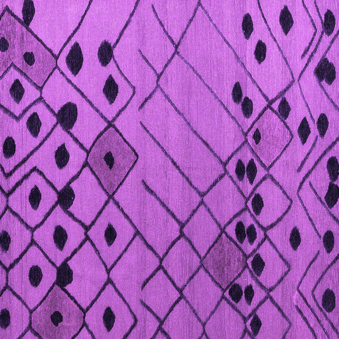 Square Solid Purple Modern Rug, abs4481pur