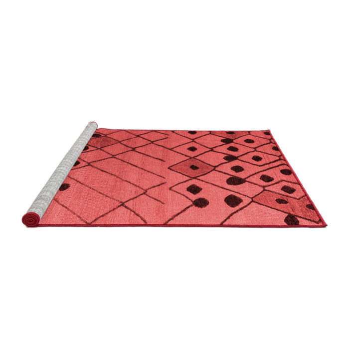 Modern Red Washable Rugs