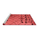 Modern Red Washable Rugs