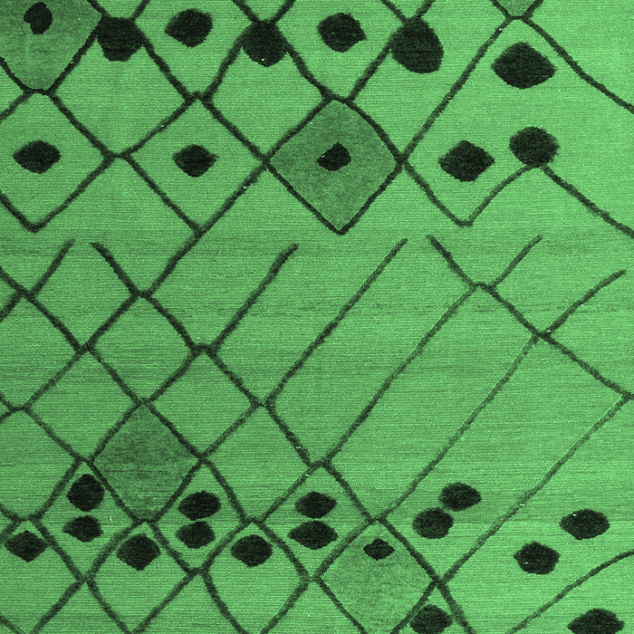 Solid Emerald Green Modern Rug, abs4481emgrn
