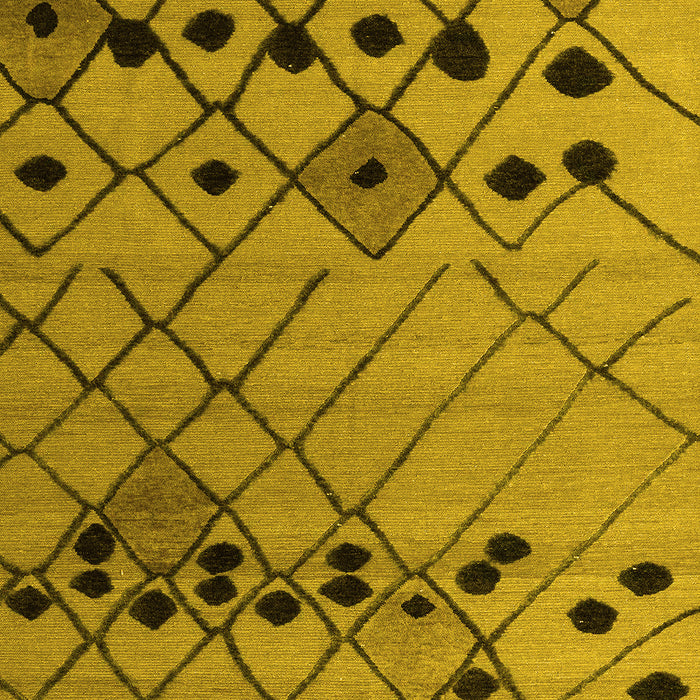 Solid Yellow Modern Rug, abs4481yw