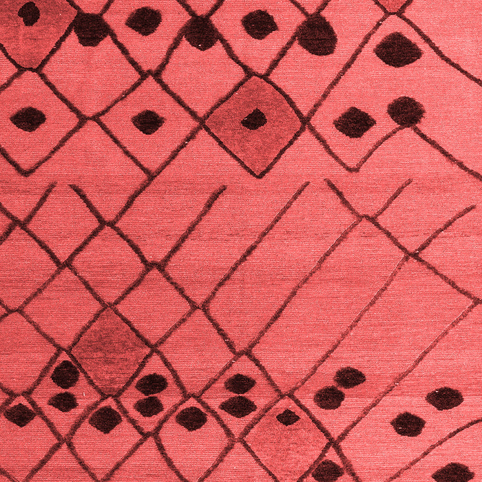 Solid Red Modern Area Rugs