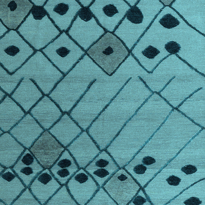 Machine Washable Solid Light Blue Modern Rug, wshabs4481lblu