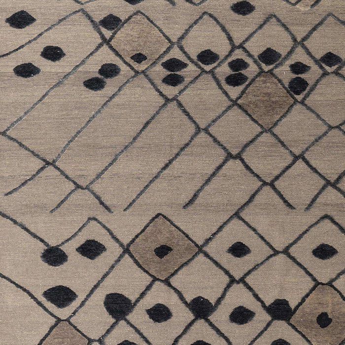 Abstract Coffee Brown Solid Rug, abs4481