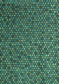 Abstract Turquoise Modern Rug, abs4482turq