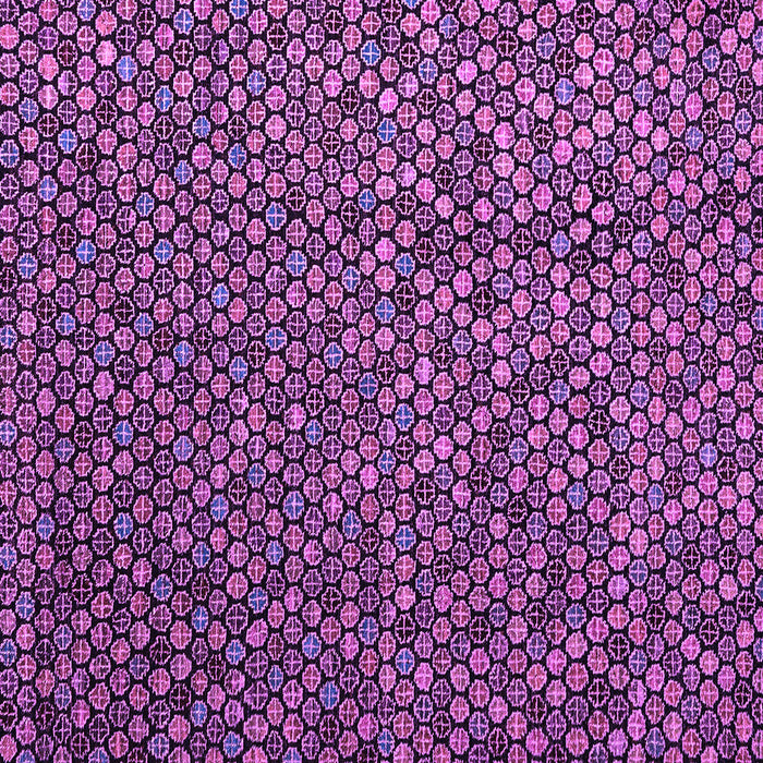Square Machine Washable Abstract Purple Modern Area Rugs, wshabs4482pur