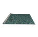 Sideview of Machine Washable Abstract Light Blue Modern Rug, wshabs4482lblu