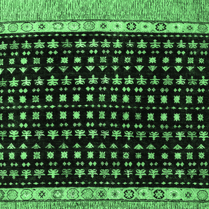 Machine Washable Abstract Emerald Green Modern Area Rugs, wshabs4483emgrn