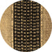 Round Machine Washable Abstract Brown Modern Rug, wshabs4483brn