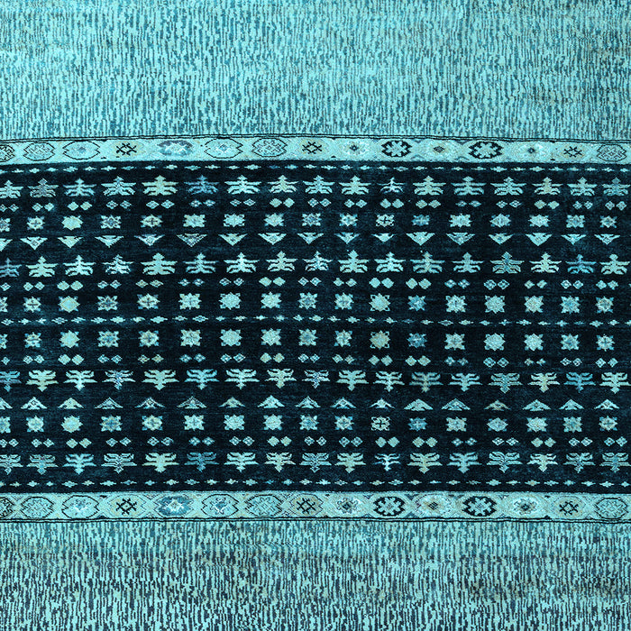 Square Abstract Light Blue Modern Rug, abs4483lblu