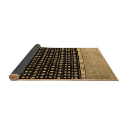 Sideview of Abstract Brown Modern Rug, abs4483brn
