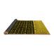 Sideview of Abstract Yellow Modern Rug, abs4483yw