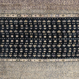 Square Machine Washable Abstract Charcoal Black Rug, wshabs4483