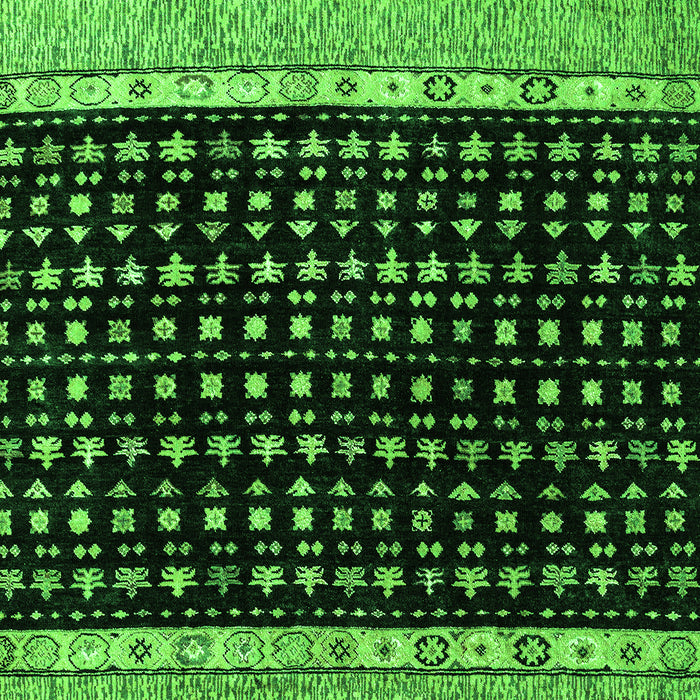 Machine Washable Abstract Green Modern Area Rugs, wshabs4483grn