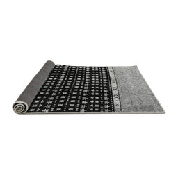 Sideview of Abstract Gray Modern Rug, abs4483gry