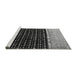 Sideview of Machine Washable Abstract Gray Modern Rug, wshabs4483gry