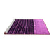 Sideview of Machine Washable Abstract Pink Modern Rug, wshabs4483pnk