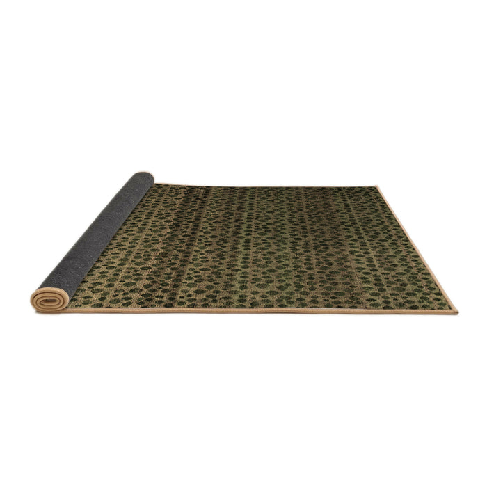 Sideview of Abstract Brown Modern Rug, abs4484brn