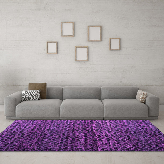 Machine Washable Abstract Pink Modern Rug in a Living Room, wshabs4484pnk