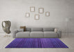 Machine Washable Abstract Purple Modern Area Rugs in a Living Room, wshabs4484pur