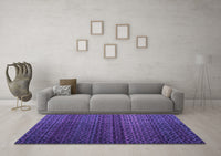 Machine Washable Abstract Purple Modern Rug, wshabs4484pur