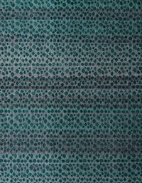 Machine Washable Abstract Deep Teal Green Rug, wshabs4484