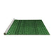 Sideview of Machine Washable Abstract Emerald Green Modern Area Rugs, wshabs4484emgrn