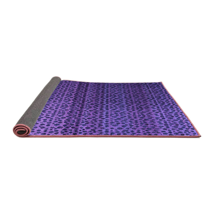 Sideview of Abstract Purple Modern Rug, abs4484pur