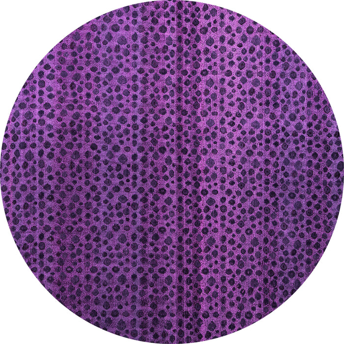 Round Abstract Pink Modern Rug, abs4484pnk