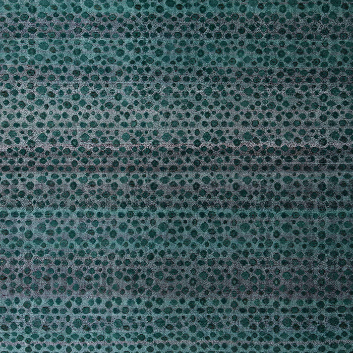 Square Machine Washable Abstract Deep Teal Green Rug, wshabs4484