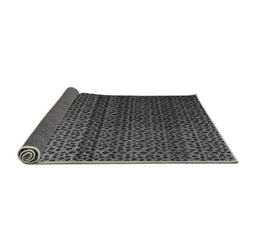 Sideview of Abstract Gray Modern Rug, abs4484gry