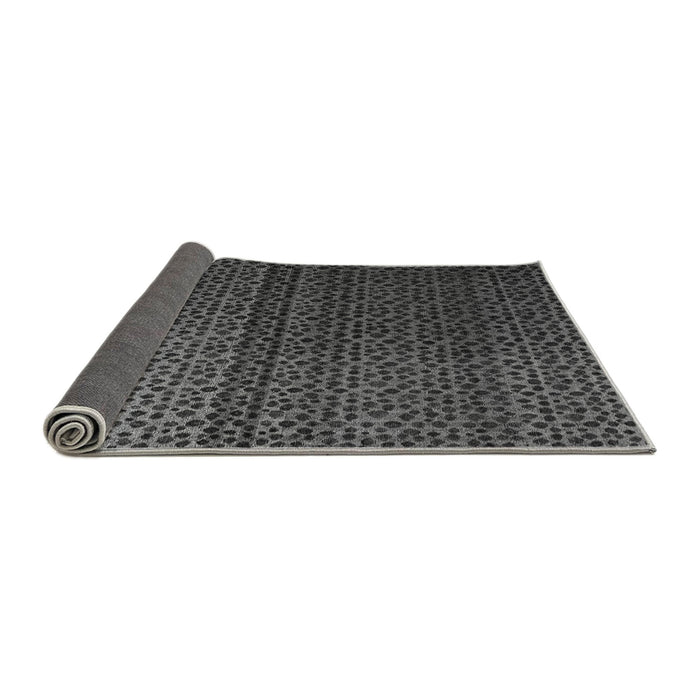 Sideview of Abstract Gray Modern Rug, abs4484gry