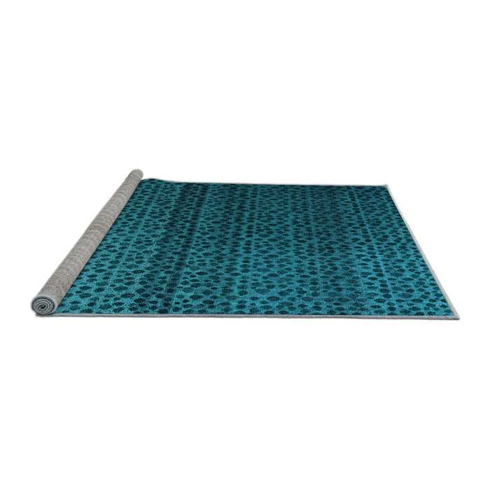 Sideview of Machine Washable Abstract Light Blue Modern Rug, wshabs4484lblu