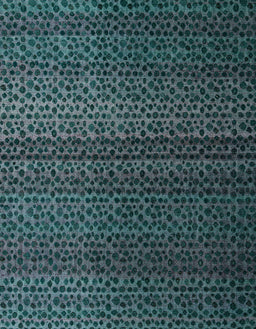 Abstract Deep Teal Green Modern Rug, abs4484