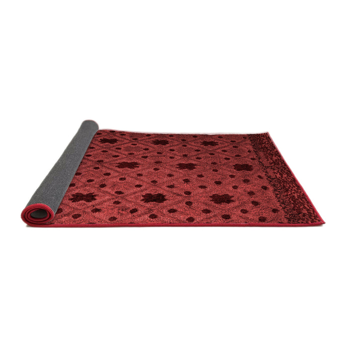 Abstract Red Modern Area Rugs