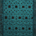 Square Abstract Turquoise Modern Rug, abs4485turq