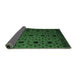 Sideview of Abstract Emerald Green Modern Rug, abs4485emgrn